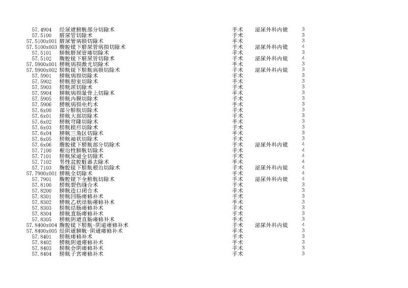泰康同濟（武漢）醫(yī)院2024年手術操作分級目錄_頁面_164
